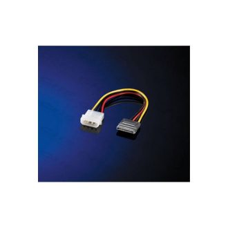 ROLINE kábel SATA táp Átalakító, Molex to SATA, 15cm