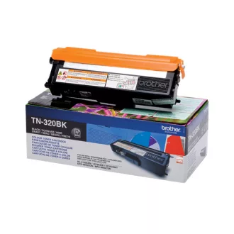 Brother Toner TN-320BK, Normál - 2500 oldal, Fekete