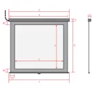 REFLECTA Fali Vászon, CrystalLine Motor 240x189 (236x177) cm (4:3)