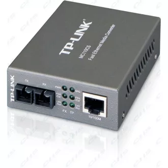   TP-LINK Optikai Media Konverter 100(réz)-100FX(SC) Single mód, MC110CS