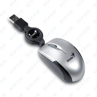   GENIUS Vezetékes egér optikai Micro Traveler USB Ezüst 1200dpi