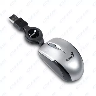   GENIUS Vezetékes egér optikai Micro Traveler USB Ezüst 1200dpi