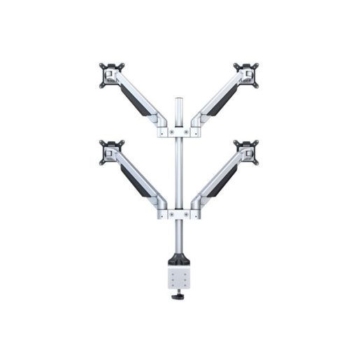 MULTIBRACKETS 4 karos asztali konzol, M VESA Gas Lift Arm Quad Silver (15-32", max.VESA: 100x100 mm, 10 kg)