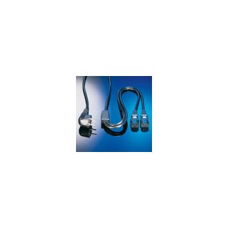  ROLINE kábel Hálózati tápkábel Y-Power Cable, 2x straight IEC Connector 2 m