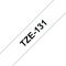 BROTHER szalag TZe-131, Átlátszó alapon Fekete, Laminált, 12mm  0.47", 8 méter