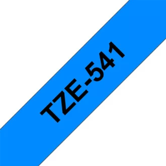   BROTHER szalag TZe-541, Kék alapon Fekete, Laminált, 18mm  0.7", 8 méter