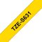 BROTHER szalag TZe-S631, Sárga alapon Fekete, Erős tapadású, 12mm  0.47", 8 méter