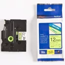BROTHER szalag TZe-C31, Fluoreszkáló sárga alapon Fekete, Laminált, 12mm  0.47", 5 méter
