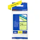 BROTHER szalag TZe-C51, Fluoreszkáló sárga alapon Fekete, Laminált, 24mm  0.94", 5 méter