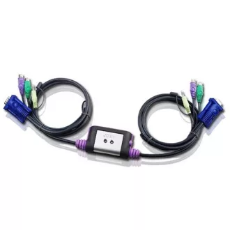   ATEN KVM Switch Easy KVM switch - 2PC PS/2 +kábelkészlet+audio