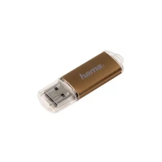   HAMA 91076, USB 2.0 Pendrive "Laeta" 32 GB, 10 MB/sec., Barna