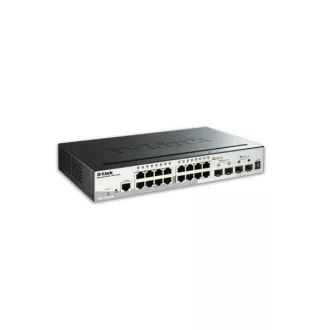   D-LINK Switch 16x1000Mbps + 2xGigabit SFP + 2xGigabit SFP+ Menedzselhető Rackes, DGS-1510-20/E