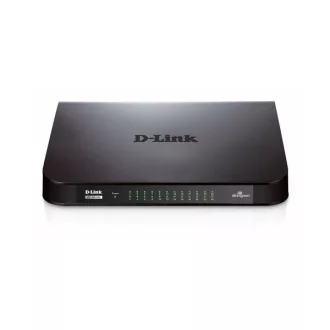   D-LINK Switch 24x1000Mbps Fémházas Asztali, Rackes, GO-SW-24G/E