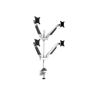   MULTIBRACKETS 4 karos asztali konzol, M VESA Gas Lift Arm Quad White (15-32", max.VESA: 100x100 mm, 10 kg)