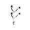 MULTIBRACKETS 4 karos asztali konzol, M VESA Gas Lift Arm Quad White (15-32", max.VESA: 100x100 mm, 10 kg)