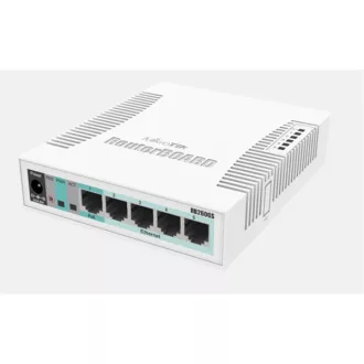   MIKROTIK Switch/Router RB260GS 5x1000Mbps + 1x1000Mbps SFP, Asztali, CSS106-5G-1S