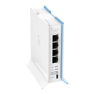   MIKROTIK Wireless Router 4x100Mbps, Wi-Fi 4, Asztali, RB941-2ND-TC