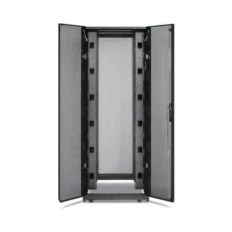   APC AR3350 42U magas, max: 1022 kg 750 mm széles, 1200 mm mély NetShelter SX típusú rackszekrény, fekete oldallal