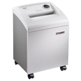   DAHLE Iratmegsemmisítő 40104 BaseCLASS, Kártya/Gémkapocs, 16 lap (70gr), 13 lap (80gr), P-2T-2|E-2|, 6m/min, 30 liter