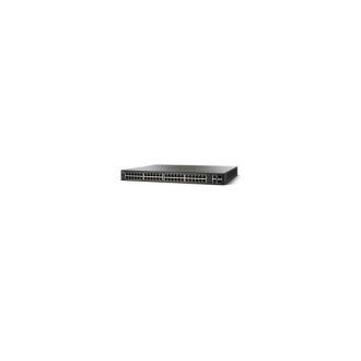   CISCO Switch 48x100Mbps (POE+) + 2x1000Mbps SFP Kombó, Fémházas, Rackes, Menedzselhető - SF220-48P-K9-EU