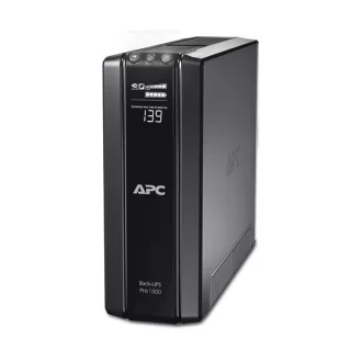   APC Back-UPS BR1500GI (RS) (5+5 C13) 1500VA (865 W) LCD 230V LINE-INTERAKTÍV szünetmentes tápegység, torony - USB
