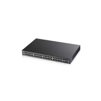   ZYXEL Switch 48x1000Mbps + 4x10Gigabit SFP+, Fémházas Menedzselhető (48GbE port), XGS2210-52-EU0101F