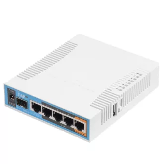   MIKROTIK Wireless Router 5x1000Mbps + 1xSFP, Wi-Fi 5, Asztali, RB962UIGS-5HACT2HNT