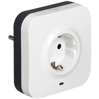   LEGRAND 2P+F csatlakozóajzat 2xRJ45 (IN/OUT) aljzat túlfeszültség-levezetővel