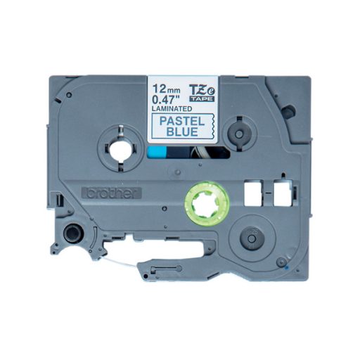 BROTHER szalag TZe-MQ531, Pasztell kék alapon Fekete, Laminált, 12mm  0.47", 4 méter