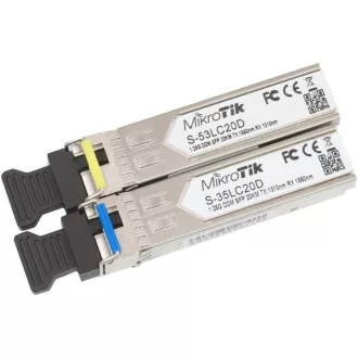   MIKROTIK SFP Module Single-Mode, Single LC UPC, 1,25Gbit, 20km - S-3553LC20D (2db/csomag)