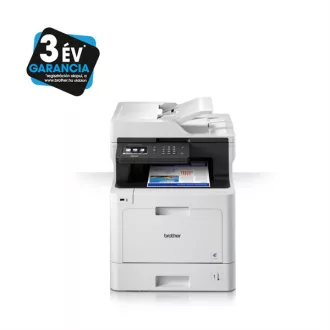   BROTHER Lézer MFP NY/M/S DCP-L8410CDW, A4, színes, 31 lap/perc, WiFi/LAN/USB, ADF, duplex, 2400x600dpi, 512MB