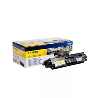  Brother Toner TN-900Y, Szuper nagy töltetű - 6000 oldal, Sárga