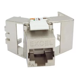   EXCEL Keystone Betét Cat.6a FTP (szerszám nélkül szerelhető) - Low profile version