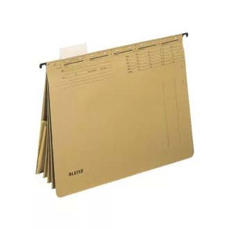   LEITZ Függőmappa, gyorsfűzős, karton, A4,"Alpha kombi", natúr