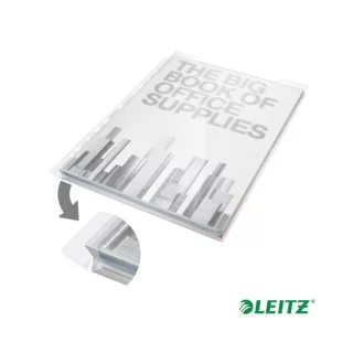   LEITZ Genotherm, lefűzhető, A4, 180 mikron, víztiszta felület, 20 mm,"Jumbo"