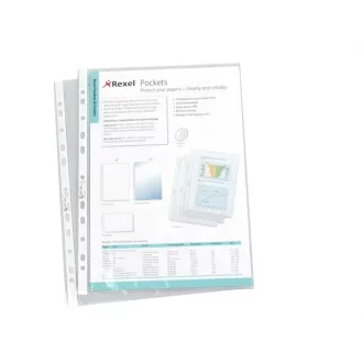   REXEL Genotherm, lefűzhető, A4, 50 mikron, víztiszta, REXEL