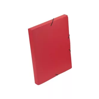   VIQUEL Gumis mappa, 30 mm, PP, A4, VIQUEL "Coolbox", piros