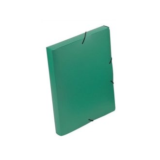   VIQUEL Gumis mappa, 30 mm, PP, A4, VIQUEL "Coolbox", zöld