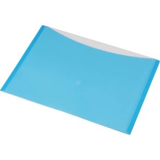   PANTA PLAST Irattartó tasak, A4, PP, patentos, két zsebes, PANTA PLAST, pasztell kék