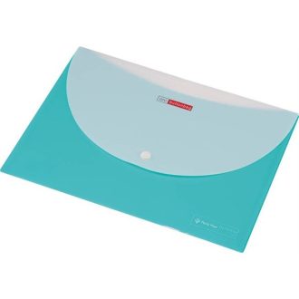   PANTA PLAST Irattartó tasak, A4, PP, patentos, két zsebes, PANTA PLAST, pasztell zöld