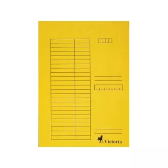 VICTORIA Gyorsfűző, karton, A4, VICTORIA, sárga