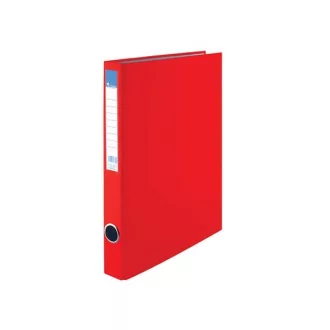   VICTORIA Gyűrűs könyv, 2 gyűrű, 35 mm, A4, PP/karton, VICTORIA, piros