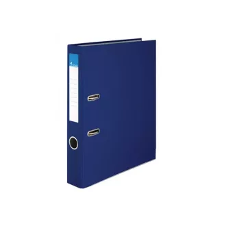   VICTORIA Iratrendező, 50 mm, A4, PP/karton, élvédő sínnel, VICTORIA, "Basic", sötétkék