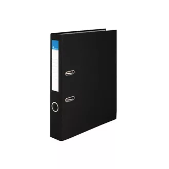   VICTORIA Iratrendező, 50 mm, A4, PP/karton, VICTORIA, "Basic", fekete