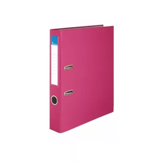   VICTORIA Iratrendező, 50 mm, A4, PP/karton, VICTORIA, "Basic", rózsaszín