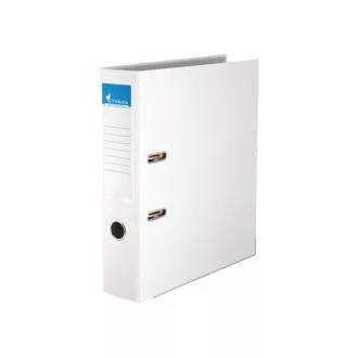   VICTORIA Iratrendező, 75 mm, A4, PP/karton, élvédő sínnel, VICTORIA, "Basic", fehér