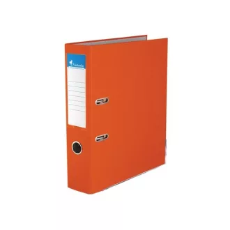   VICTORIA Iratrendező, 75 mm, A4, PP/karton, élvédő sínnel, VICTORIA, "Basic", narancs