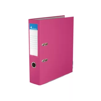   VICTORIA Iratrendező, 75 mm, A4, PP/karton, élvédő sínnel, VICTORIA, "Basic", rózsaszín