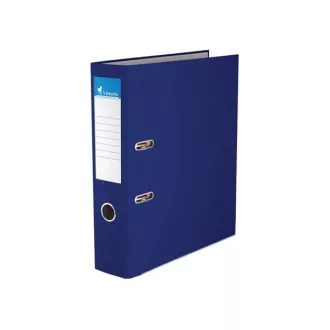   VICTORIA Iratrendező, 75 mm, A4, PP/karton, élvédő sínnel, VICTORIA, "Basic", sötétkék