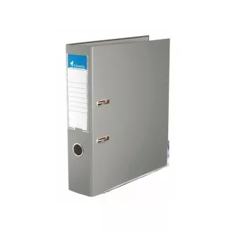   VICTORIA Iratrendező, 75 mm, A4, PP/karton, élvédő sínnel, VICTORIA, "Basic", szürke